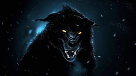 Angry Black Wolf Wallpapers 4K - www.Wolf-Wallpapers.pro