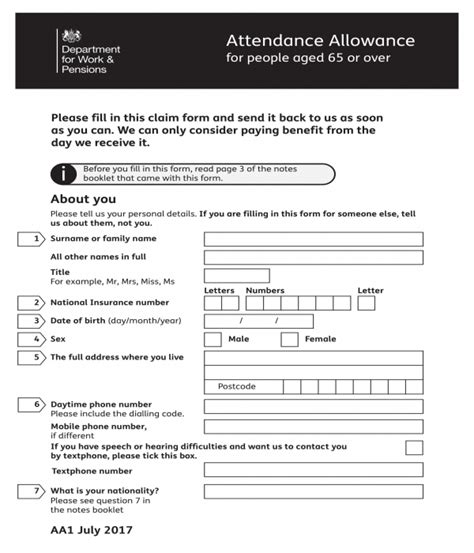 Attendance Allowance Forms [ Definition, Uses, How to Fill Up ]