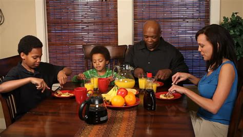 Happy African American Family Eating Dinner Together Stock Footage ...