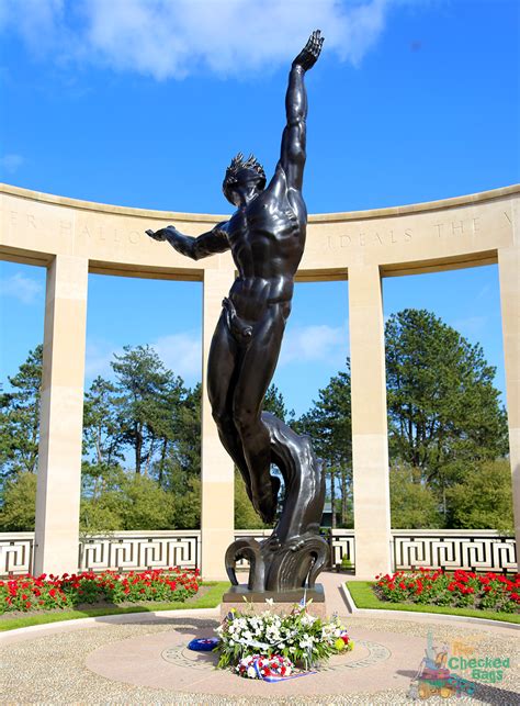 American War Cemetery and Memorial in Normandy, France - No Checked Bags