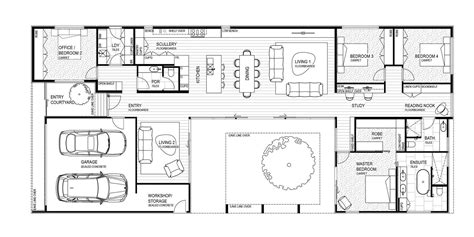 Courtyard Modern House Plans: Exploring The Benefits Of Open-Concept ...