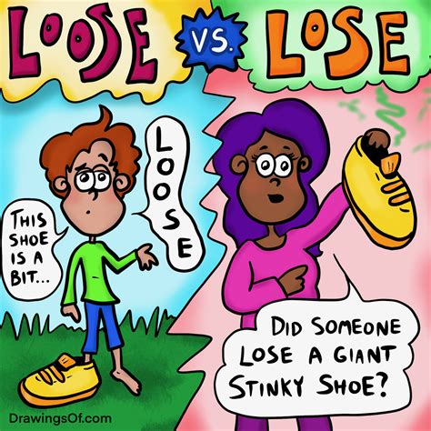 Loose vs. Lose: What's the Difference and Correct Spelling? - Drawings ...