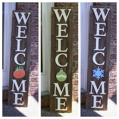 Porch Welcome Signs – Cut and Paste Craft Studio