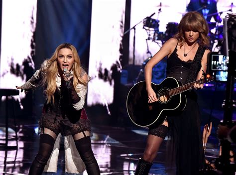 MADONNA and TAYLOR SWIFT Performs at iHeartRadio Music Awards – HawtCelebs