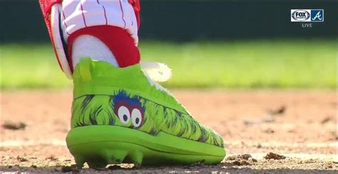 Bryce Harper is Wearing Phillie Phanatic Green Cleats - Crossing Broad