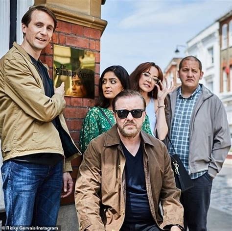 Ricky Gervais shares behind-the-scenes as he continues to film After ...