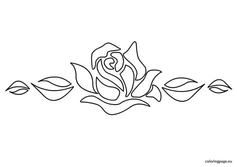 Printable Rose Stencil