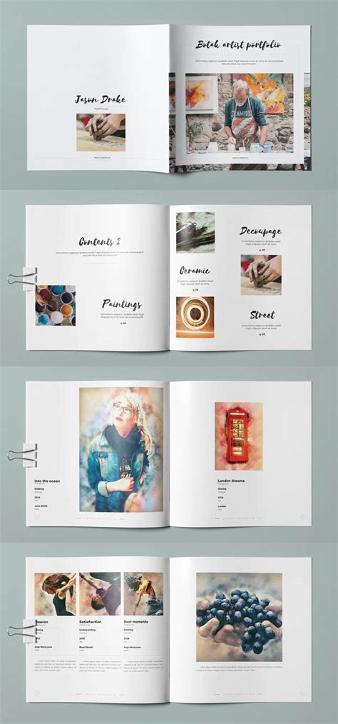 Botak Artist Portfolio Brochure Template