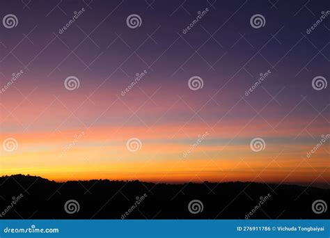 Twilight Sky in the Evening, and Beautiful Stock Photo - Image of ...