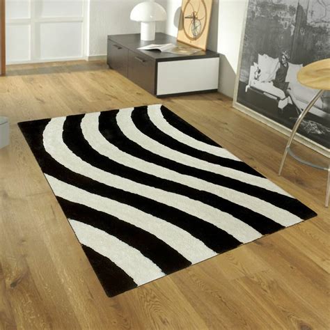 AllStar Rugs Hand-Tufted Black/White Area Rug | Wayfair.ca