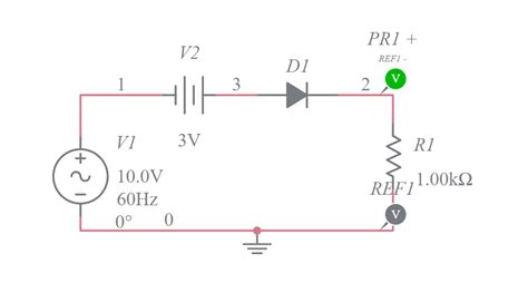 Diode Limiters (f) - Multisim Live