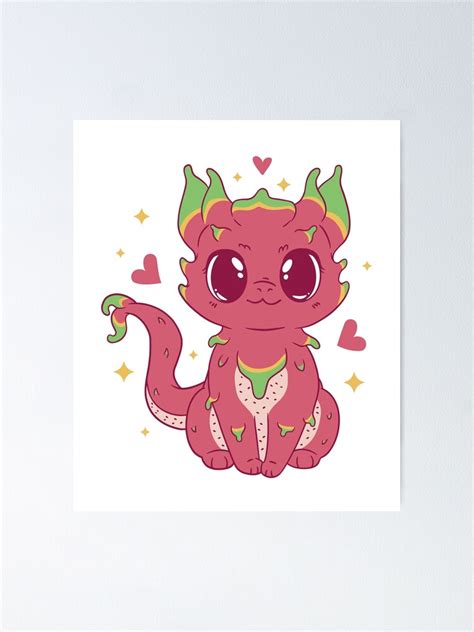 Póster «Dragón de la Fruta del Dragón Bebé» de angelandspot | Redbubble