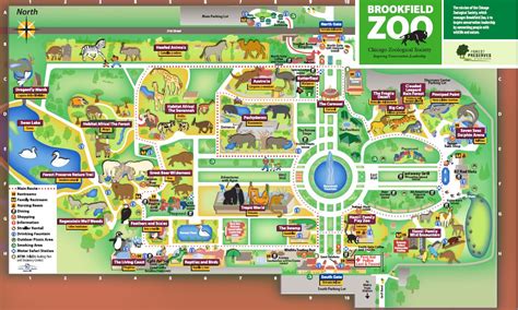 Chicago Zoological Society - Zoo Maps | Zoo map, Brookfield zoo, Zoo ...