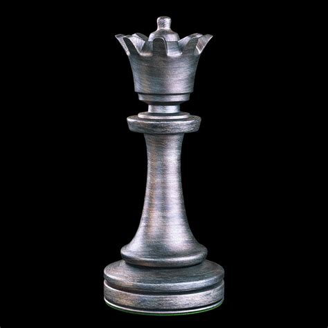 Chess Pieces Queen Top View