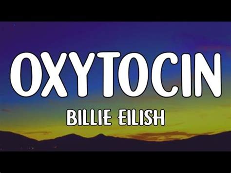 Billie Eilish - Oxytocin (Lyrics) "You Should Really Run Away" [TikTok Song] - YouTube in 2022 ...