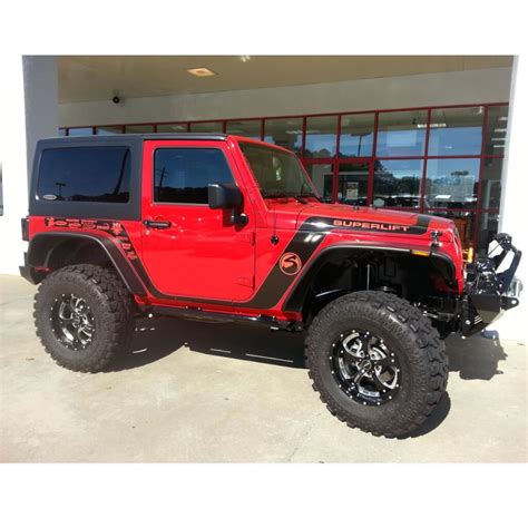 SuperLift 4" Lift Kit For 2007-2018 Jeep Wrangler JK 2 Door - Standard Kit with Superide Shocks