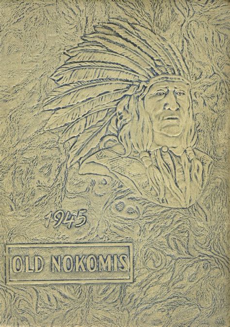 1945 yearbook from Nokomis High School from Nokomis, Illinois for sale