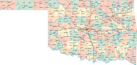 Map Of Cities Counties In Oklahoma - Free Printable Maps