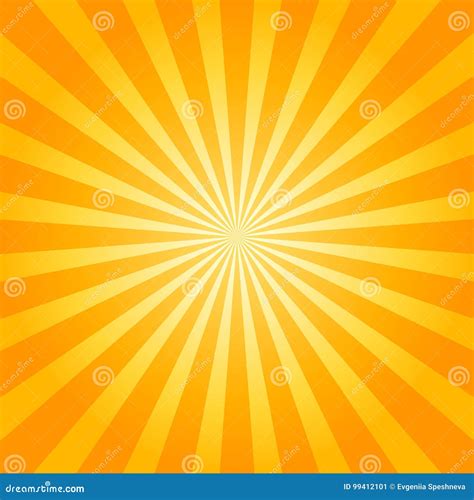 Sunburst Orange Background. Vector Illustration. Stock Vector - Illustration of explosion ...