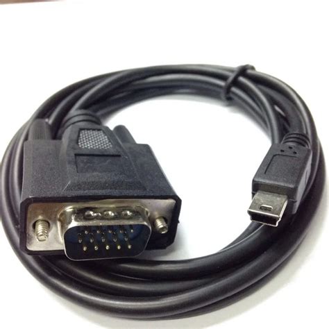 1.5M Mini USB Male 5 pin To VGA D SUB 15 pins Male Adapter Cable For ...