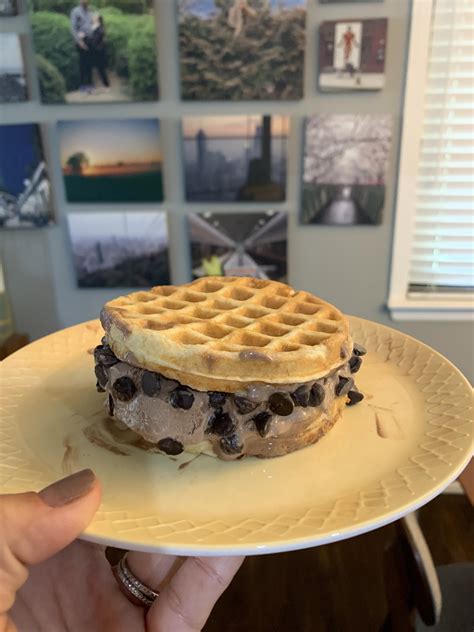 Waffle Ice Cream Sandwich : r/ketorecipes