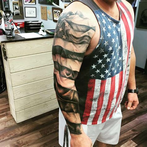 Discover 74+ half sleeve american flag forearm tattoo - in.coedo.com.vn