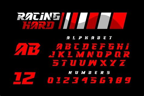 Racing Hard Font - Dafont Free
