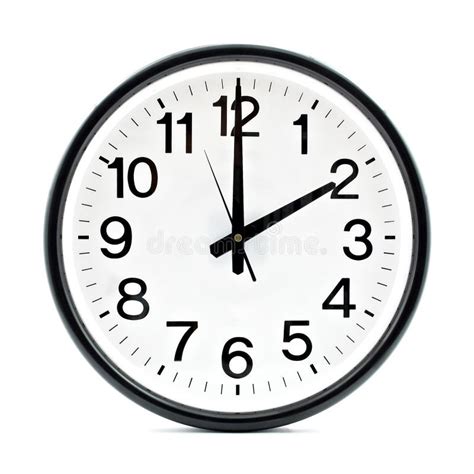 Black wall clock stock photo. Image of black, isolated - 36183956