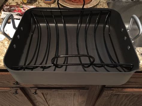 Kirkland Anodized Roasting Pan with Rack for Sale in Dallas, TX - OfferUp