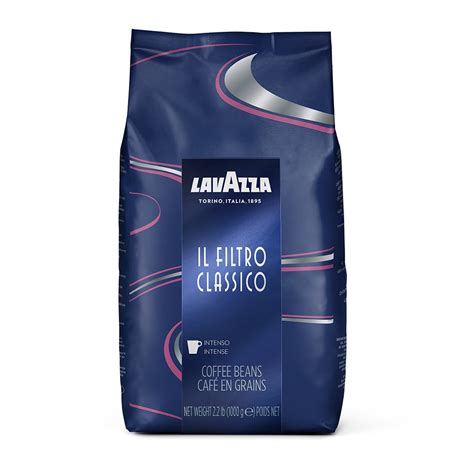 Lavazza Il Filtro Classico Dark Roast Whole Bean Coffee 2.2LB Bag ...