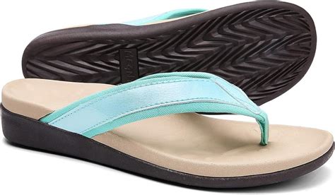 Amazon.com: Diabetic Supportive Flip Flops for Women, Best Orthotic ...