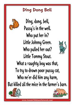 Rhymes Posters - Aussie Childcare Network | Nursery rhymes lyrics, Kids nursery rhymes, Rhymes ...