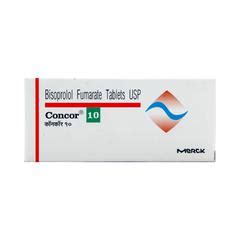 Buy Concor 10mg Tablet 10'S Online at Upto 25% OFF | Netmeds