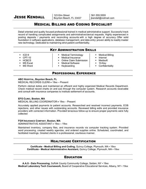 Medical Coding Resume Samples