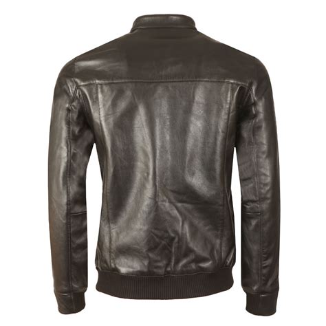 Ted Baker Leather Bomber Jacket | Masdings