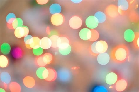 Defocused Image of Illuminated Christmas Lights · Free Stock Photo