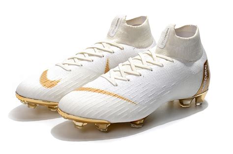 Soccer cleats NIKE Mercurial Superfly 6 VI 360 FG-White Gold Behind in ...