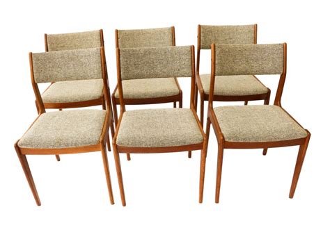Gorgeous Teak Scandinavia Danish Modern Dining Chairs six