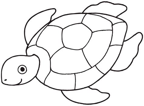 Turtle Line Drawing | Tortuga para colorear, Páginas para colorear del océano, Páginas para colorear