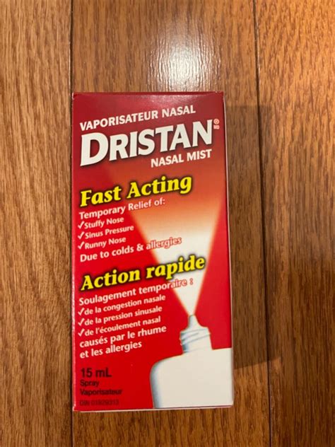 Dristan Nasal Mist Spray Fast Acting Nasal Congestion & Runny Nose 15 ...