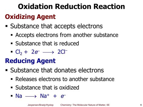 PPT - Chapter 6: Oxidation-Reduction Reactions PowerPoint Presentation ...