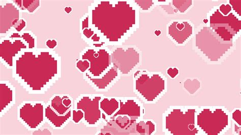 aesthetics cute pixel pink heart background 22182640 Stock Video at Vecteezy