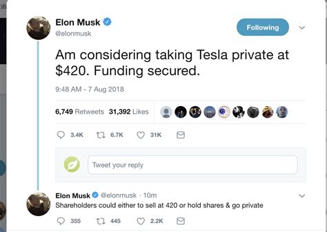 elon-musk-twitter-tesla-private-420 - TESLARATI