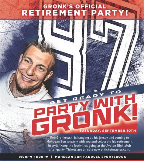 Uncasville: Celebrate Gronk’s career at Mohegan Sun on September 10 ...