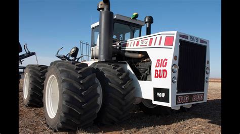 Big Bud tractor runs on dual 1100 Goodyear LSW tires - YouTube