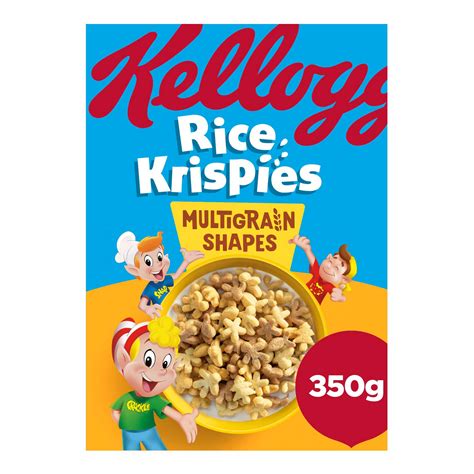 Kellogg's Rice Krispies Multi-Grain Shapes Cereal 350g | Kids Cereal | Iceland Foods