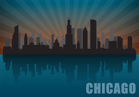 Chicago Skyline 97143 Vector Art at Vecteezy