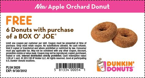 Dunkin Donuts new printable coupons (RARE!) - Happy Money Saver