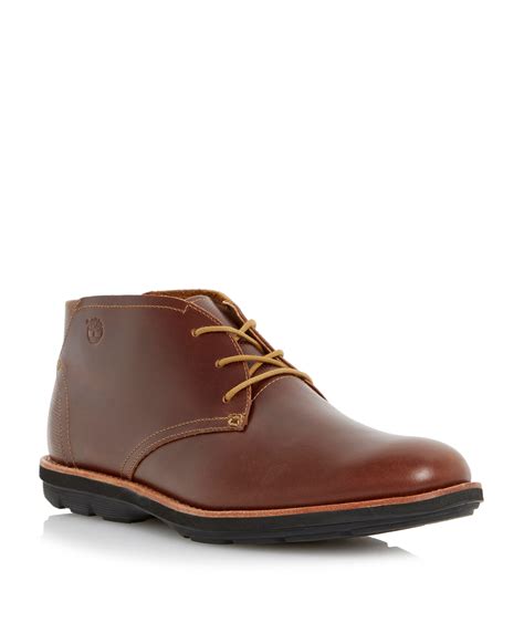 Timberland Lace Up Casual Chukka Boots in Brown for Men | Lyst