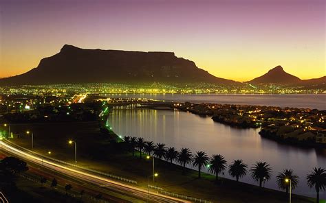 cape town, south africa, night lights Wallpaper, HD City 4K Wallpapers, Images and Background ...